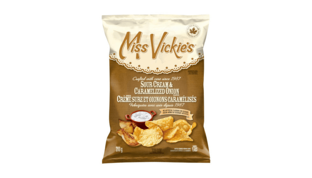 Miss Vickie's -  Crème Sure et Oignon Caramélisé / Sour Cream & Cramalized Onion 200g