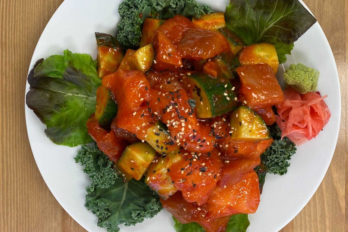 Spicy Salmon Donburi