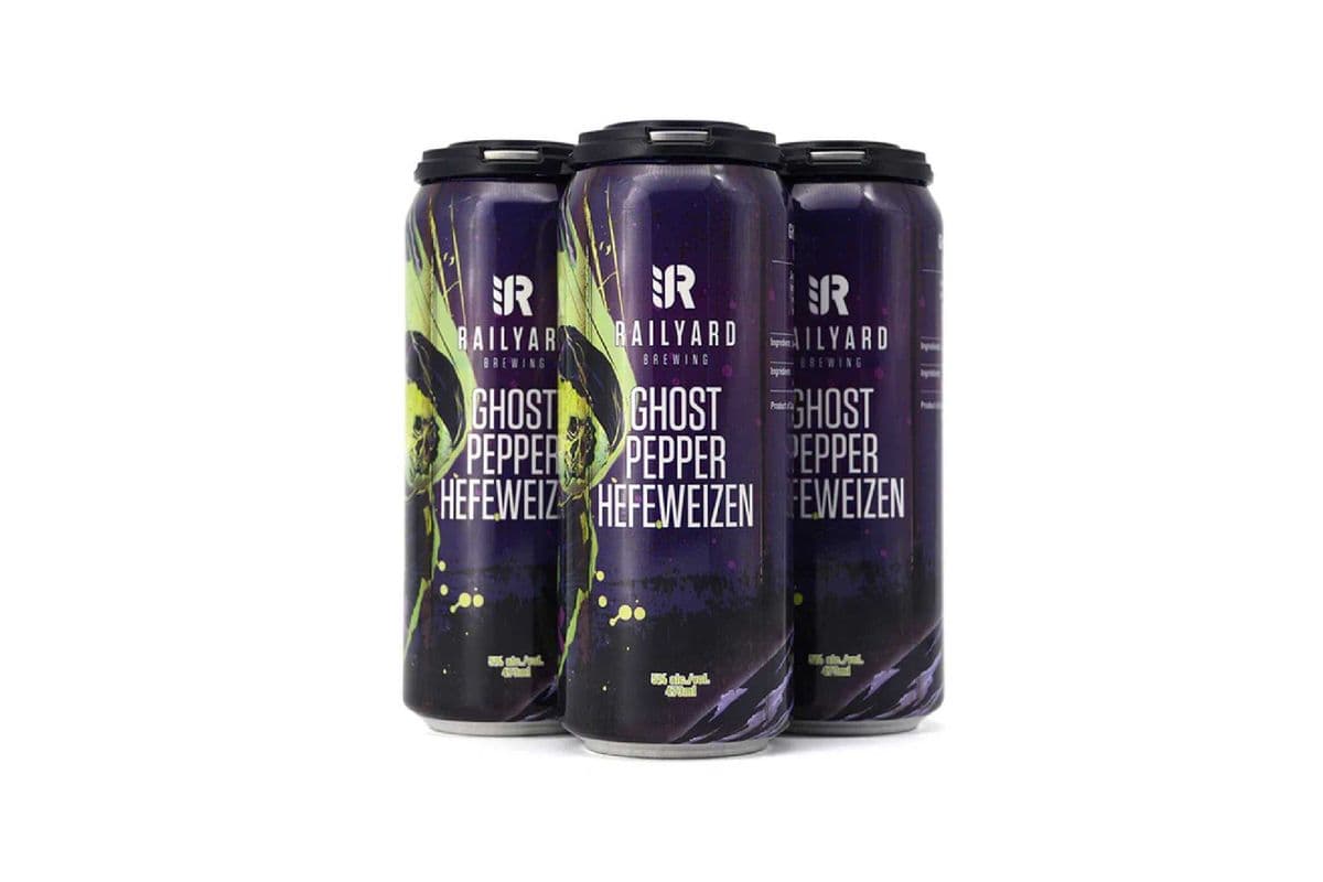 873695. RAILYARD GHOST PEPPER HEFEWEIZEN (4 x 473ML (CANS))