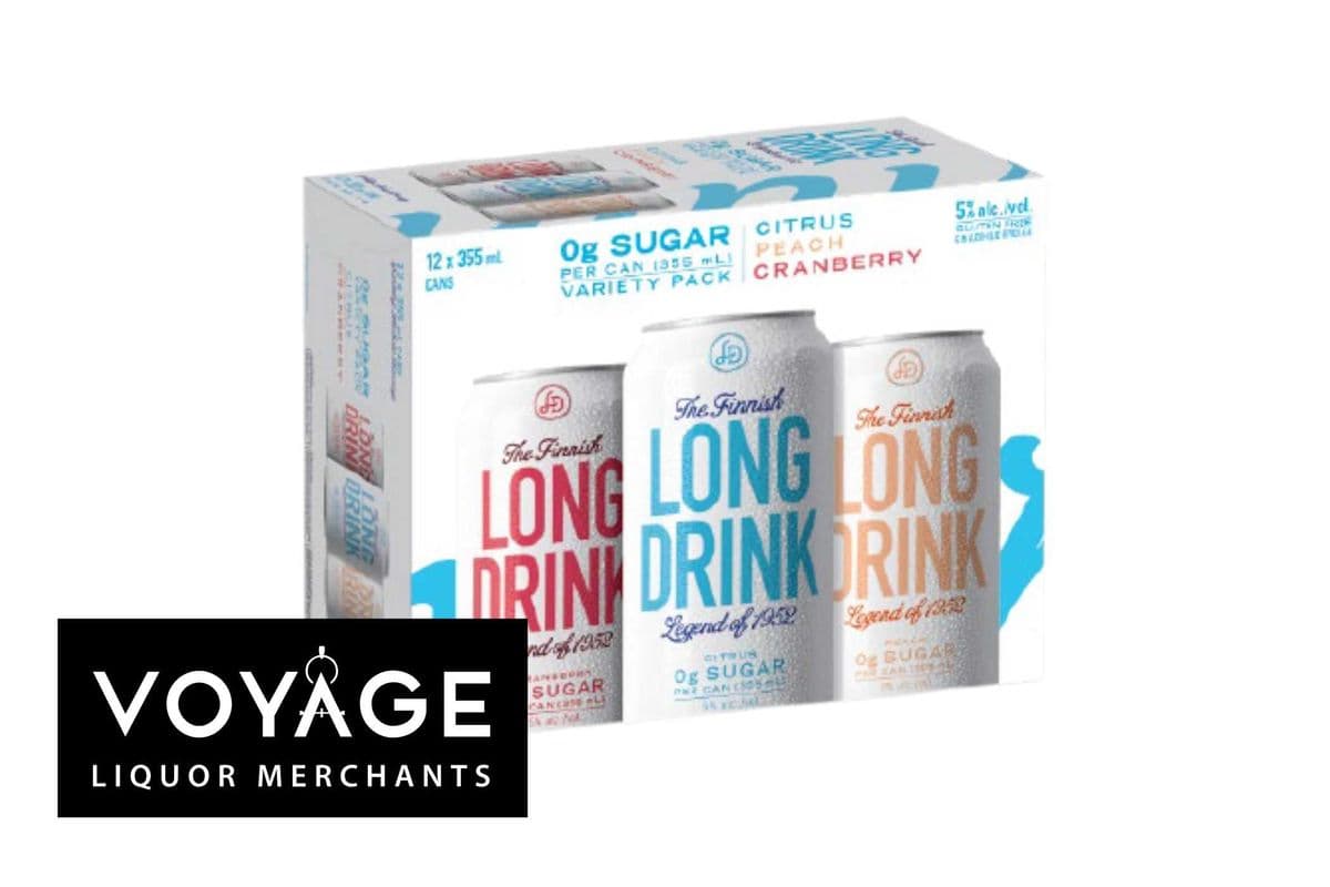 The Finnish Long Drink Zero Sugar Variety Pack (12 x 355ml)