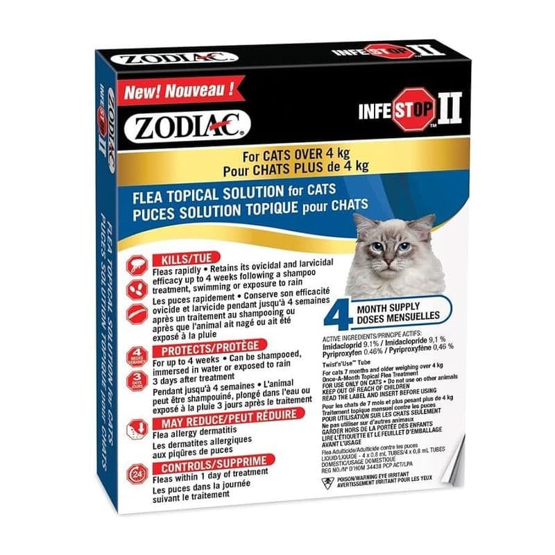 Zodiac Infestop Adulticide For Cats Over 4 KG
