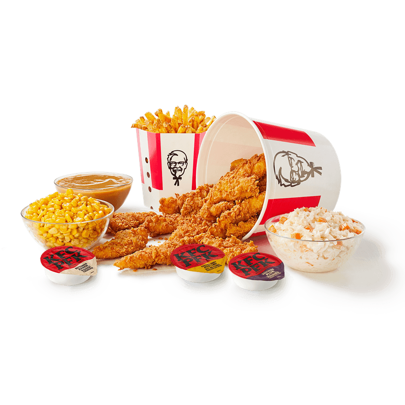 14 Crispy Strips Bucket and 4 Large Sides