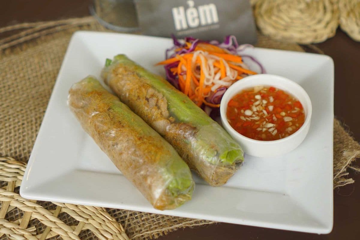 A4. Shredded Pork Fresh Roll (2pcs) / Bì cuốn