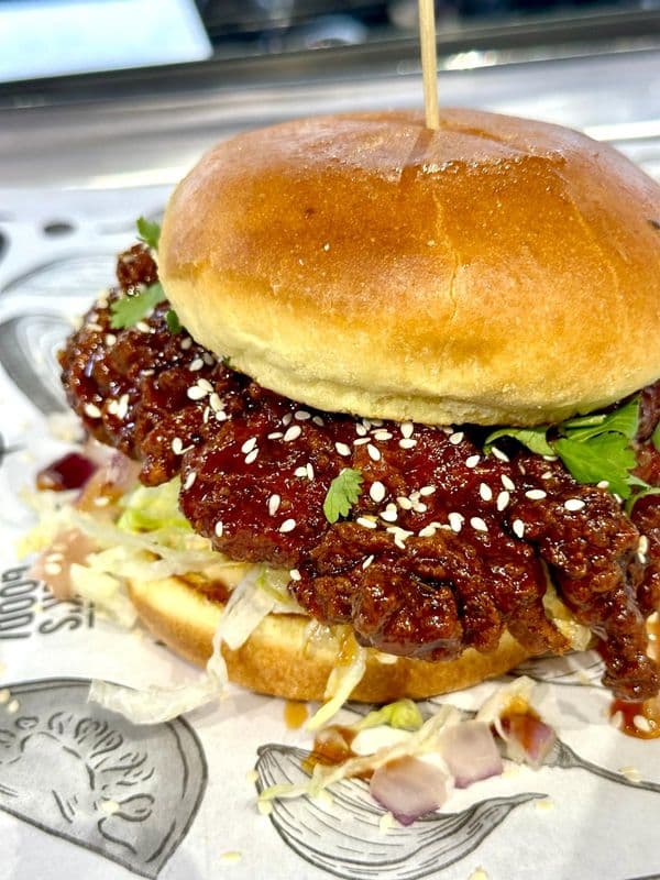 Mirchi Hot Honey Fried Chicken Sandwich
