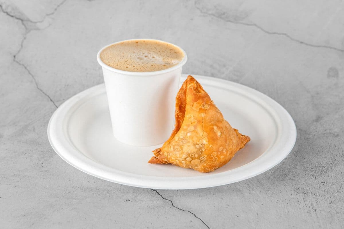 Chai & Veg Samosa(1 pc) Combo