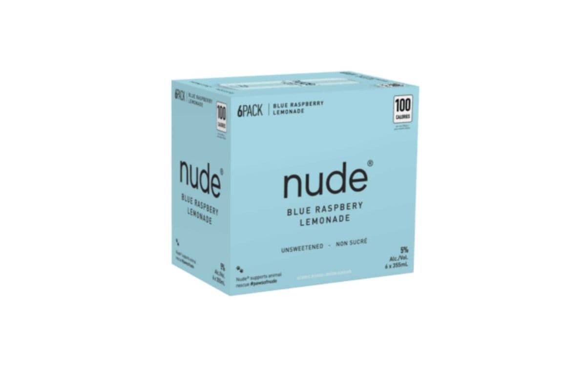 Nude Vodka Soda Blue Raspberry (6 x 355ml)