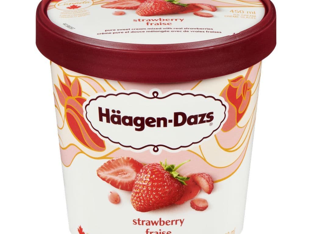Haagen Dazs Strawberry Ice Cream 450ml