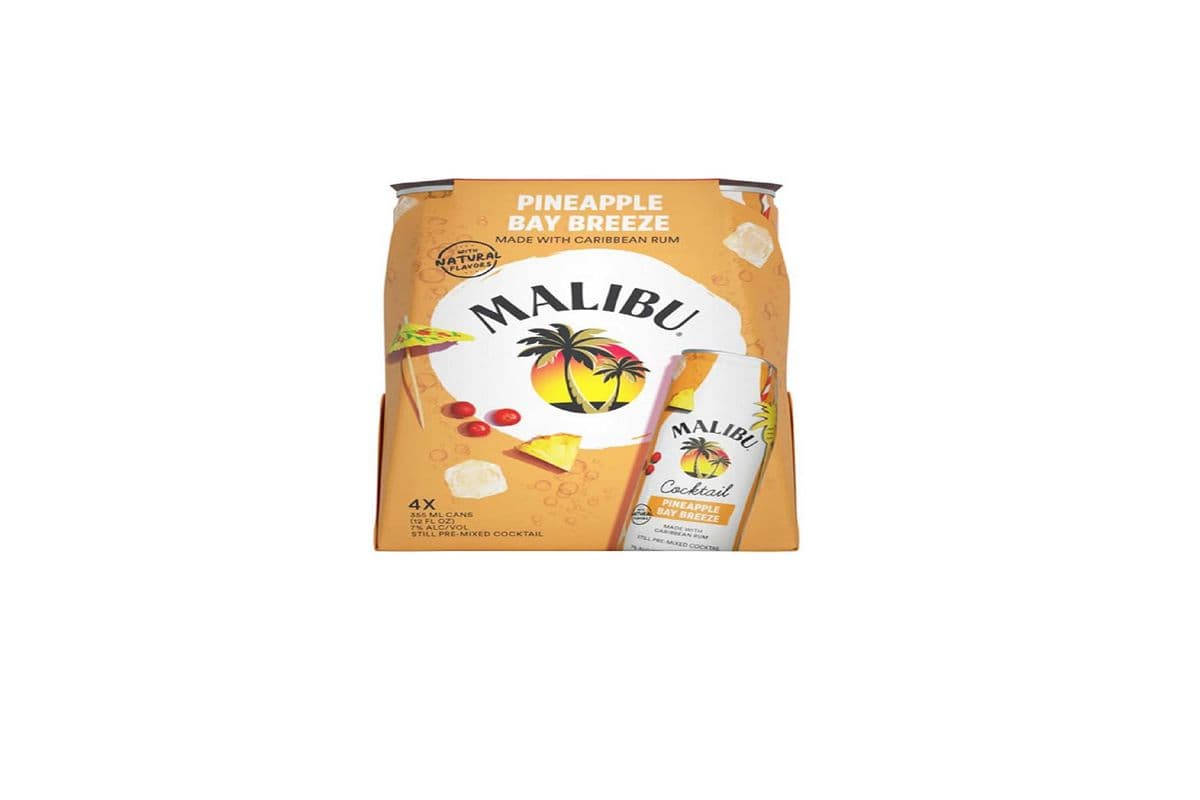882958 - MALIBU PINEAPPLE BAY BREEZE 4PK (4 x 355ML)
