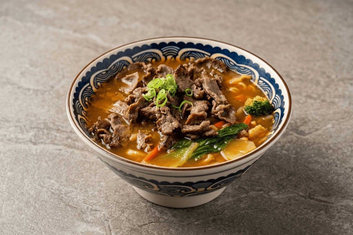 Beef Ramen Soup (Spicy)