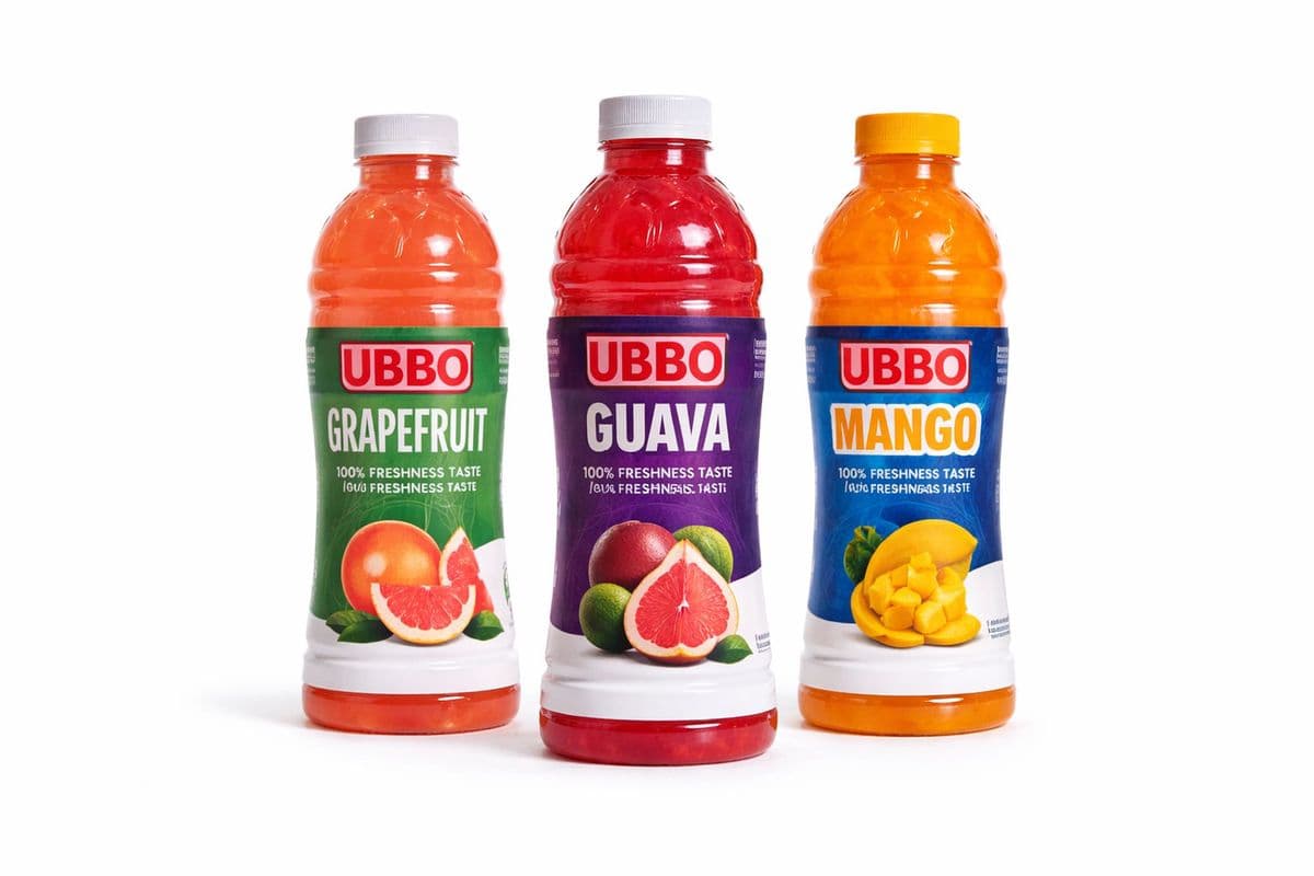 Ubbo Real Fruit Drink (600 ml) (90 Cal)