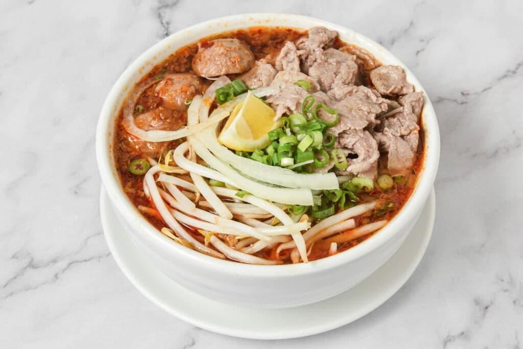 16. Sate Beef and Beef Balls Phở