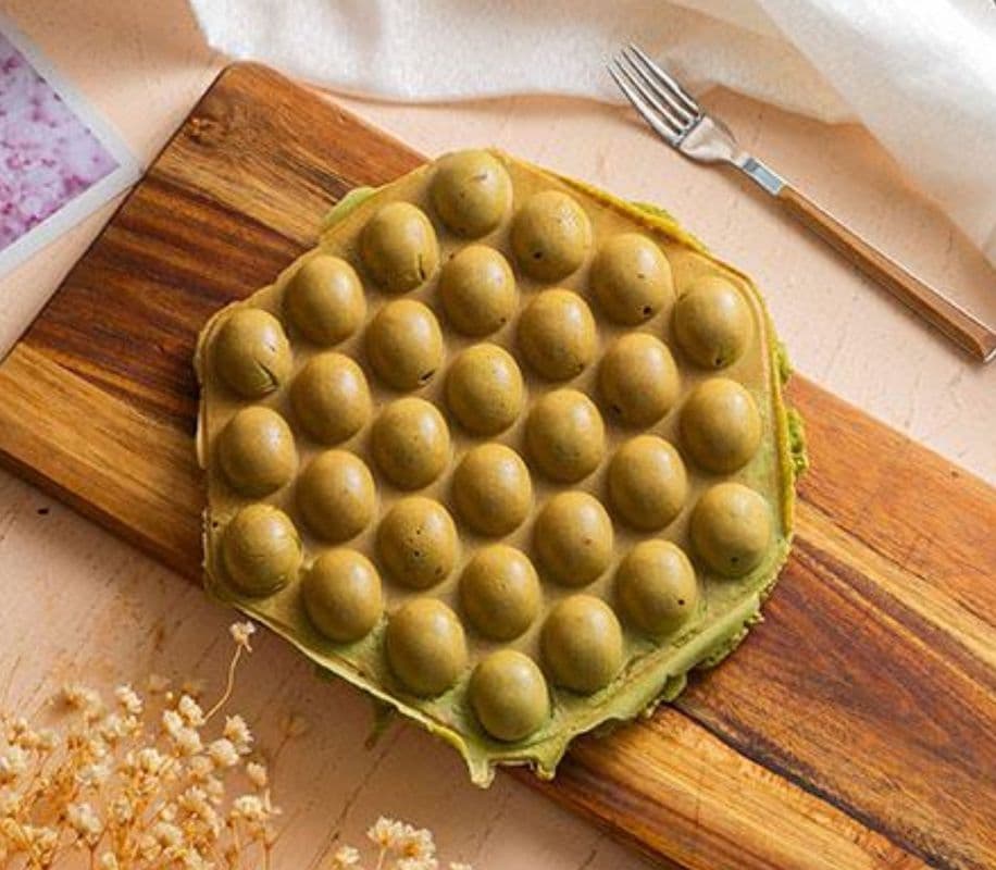 Matcha Flavour Egg Waffle