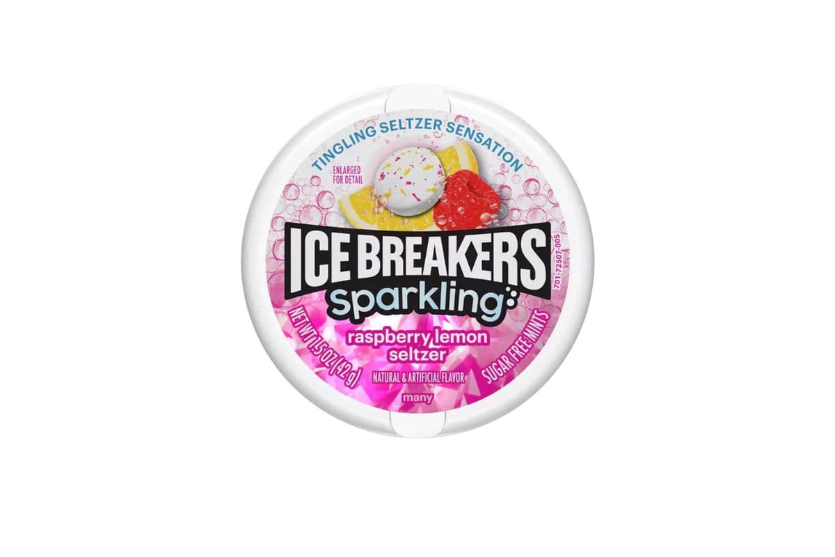 Ice Breakers Sparkling Raspberry Lemon Seltzer 42g
