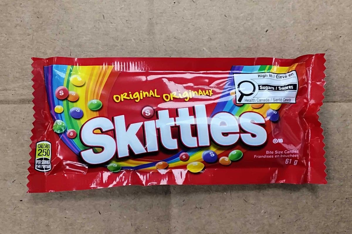 Skittles original. 61g