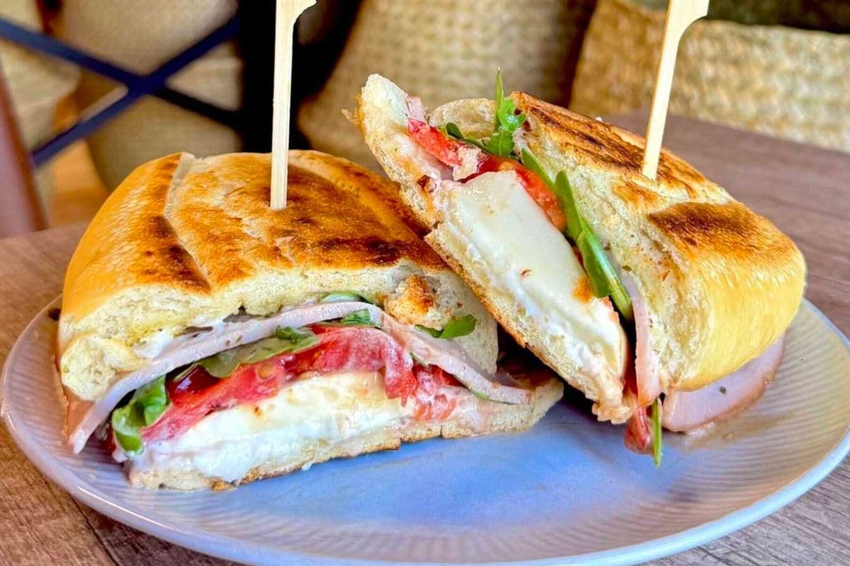 Smoked Turkey Panini Sandwich