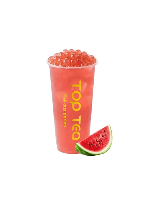 T5 Watermelon tea with watermelon popping / /Thé au melon d'eau avec popping au melon d'eau