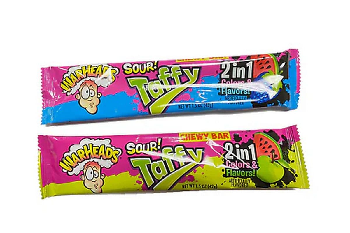 Warheads 2n1 Taffy Bar
