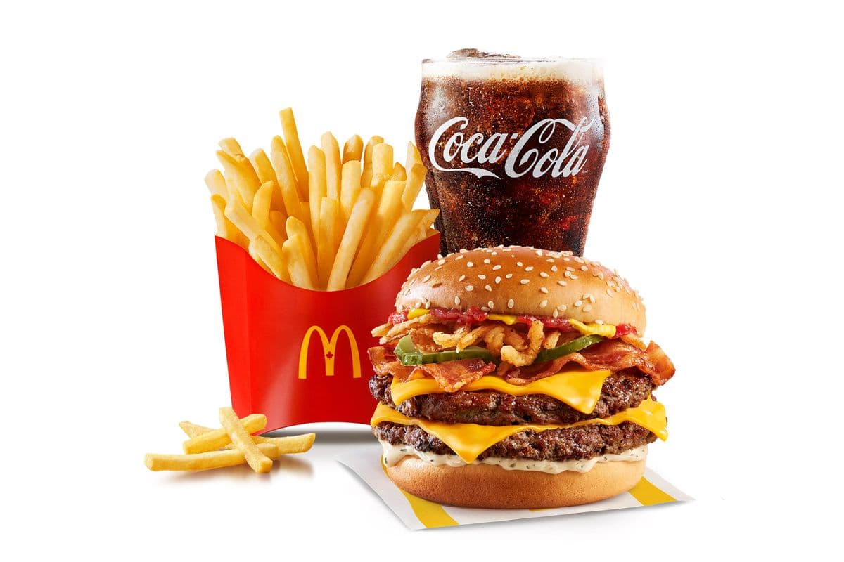 Dbl Creamy Parmesan & Bacon Quarter Pounder Extra VM [1240-1450 Cals]