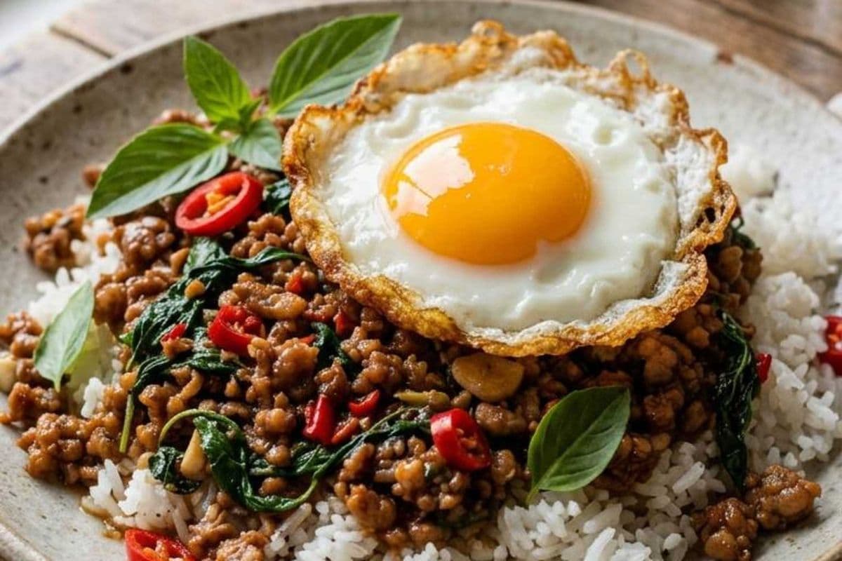 Pad Kra Prao Minced Pork