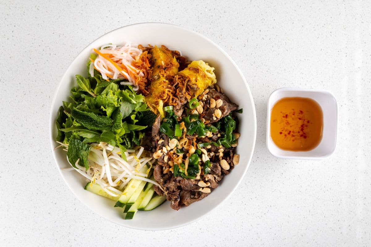 Bún Thịt, Gà, or Bò Nướng, and Chã Giò