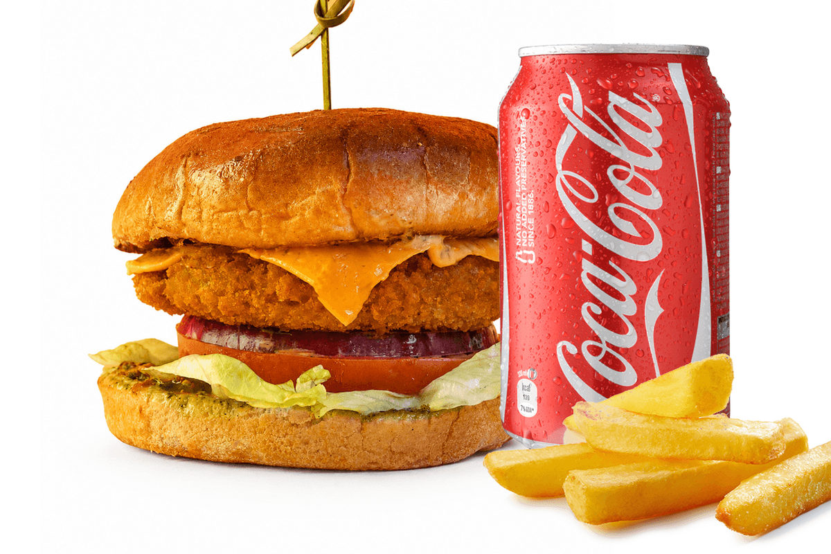 Aloo Tikki Burger Meal