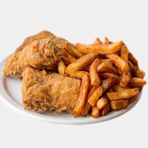 Fried Chicken & Chips - 3 pcs