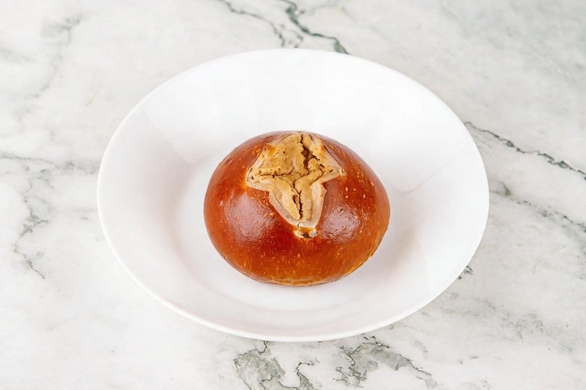 Coffee Brownie Pretzel Bun