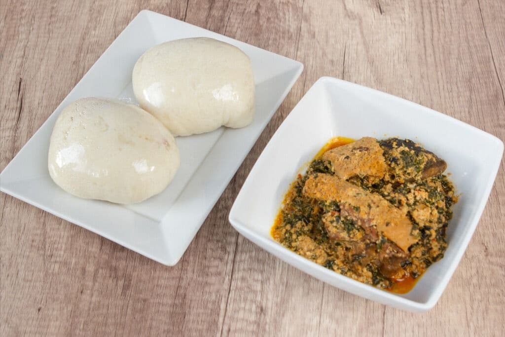 Pounded Yam and Egusi Soup