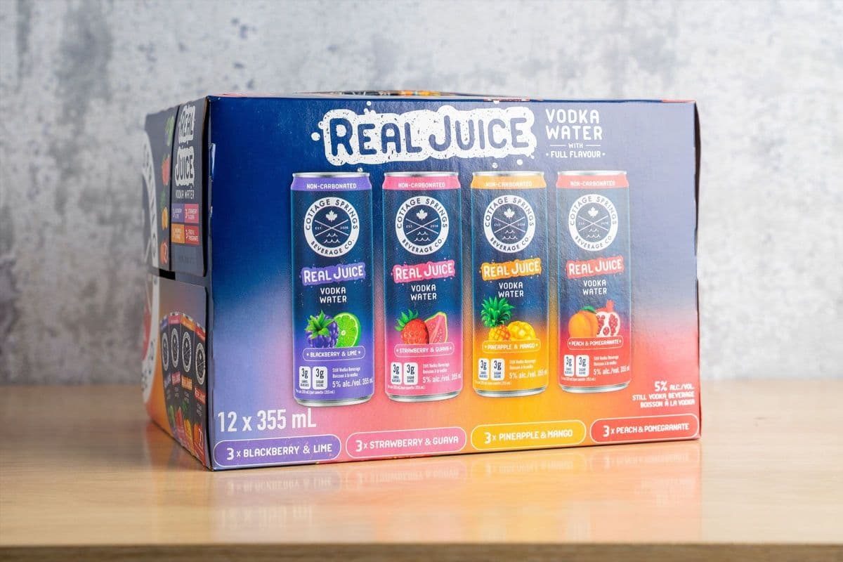 Cottage Spring Real Juice Vodka Water (12 x 355ml)