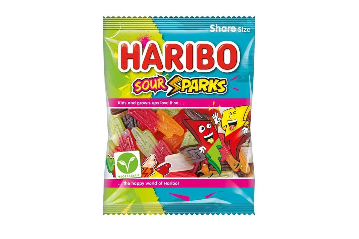 Haribo Sour Sparks Veggie (160 g)