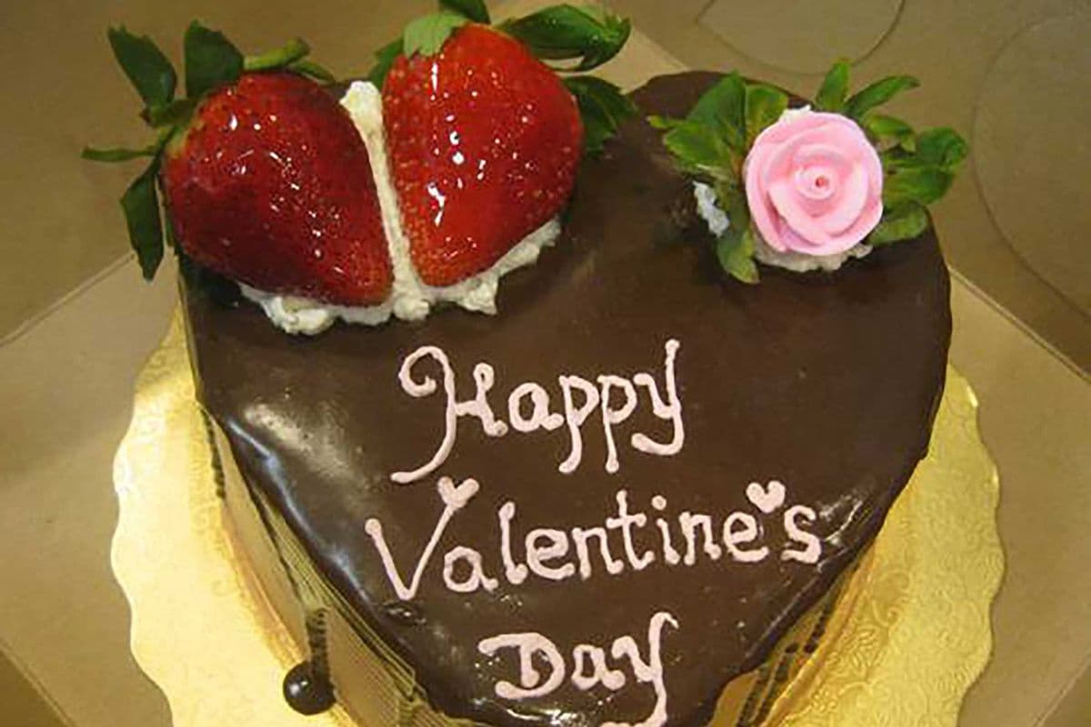 6" Heart Shaped Chocolate Cake