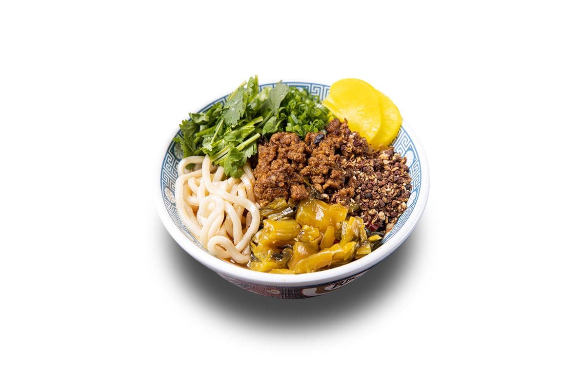 R03. House Special Spicy and Numbing Soup with Noodle and Minced Pork