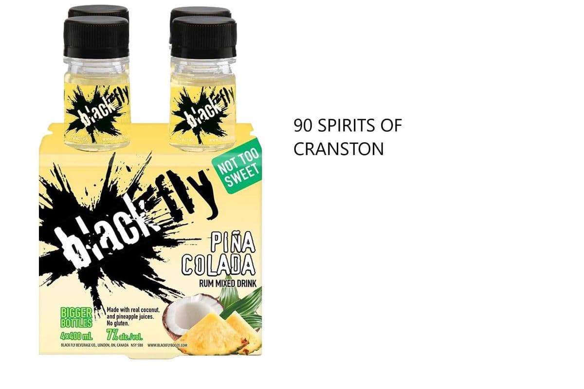 BLACK FLY RUM PINA COLADA 4 BOTTLES (1 x 4x400ML)