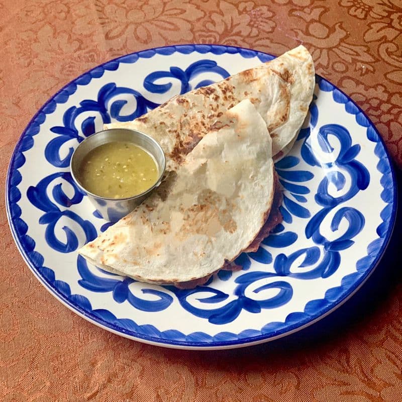 Quesadillas Con Chorizo