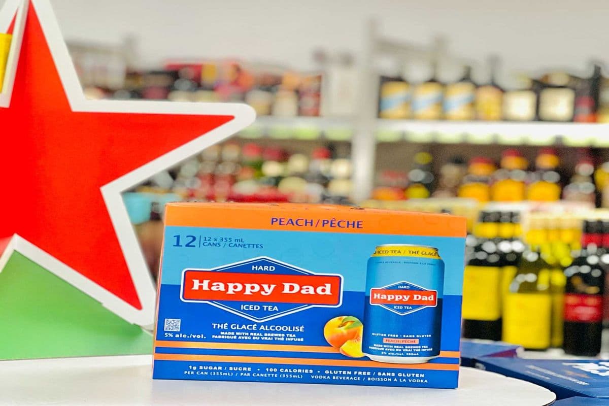 HAPPY DAD ICED TEA PEACH (12*355ML) (12 x 355ML)