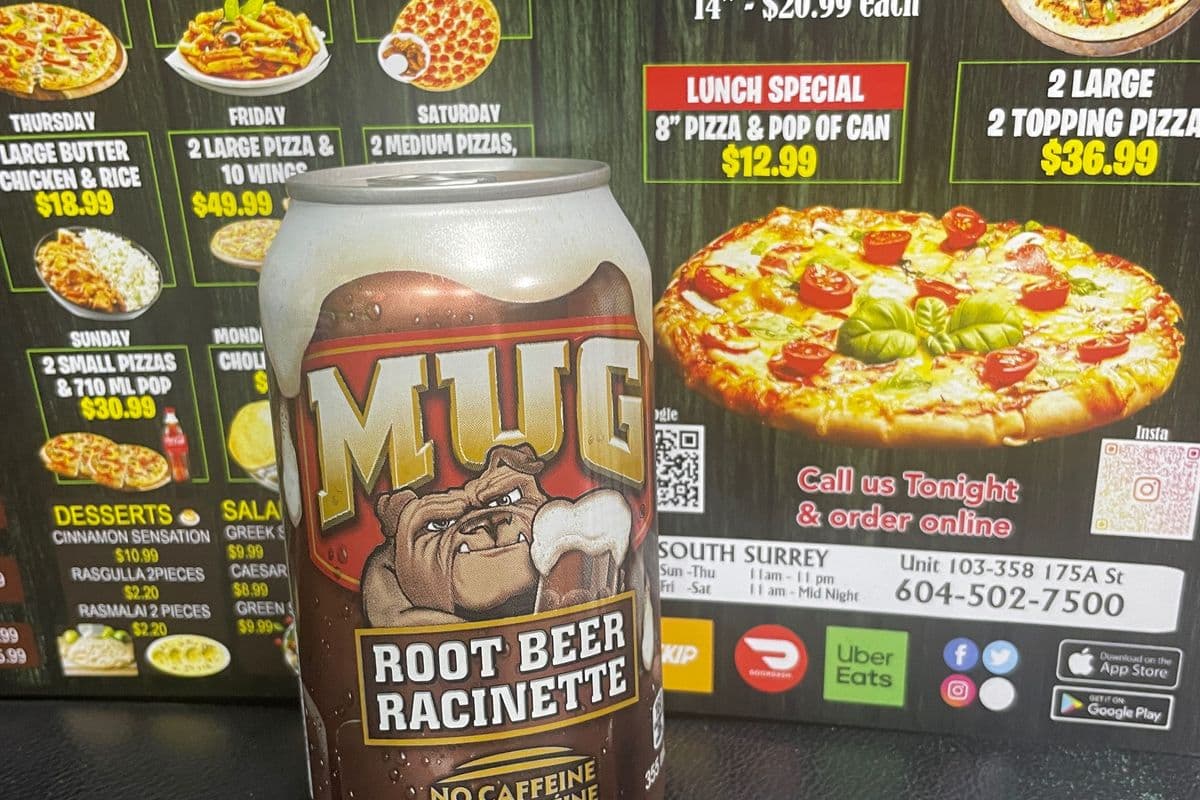 Mug root beer can