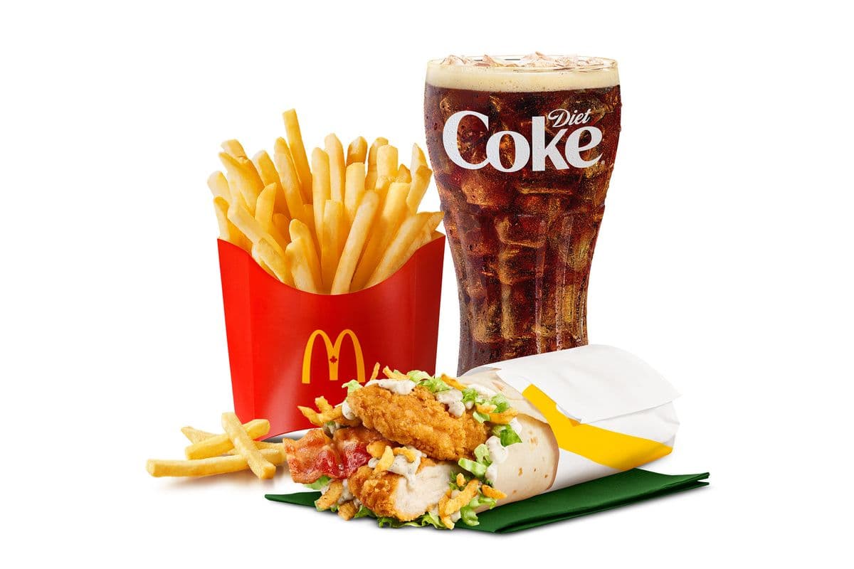 Caesar and Bacon McWrap with Crispy Chicken Meal [980-1190 Cals]