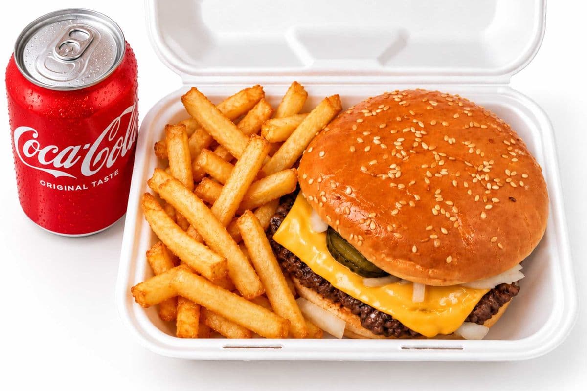 Beef Cheese Burger Combo