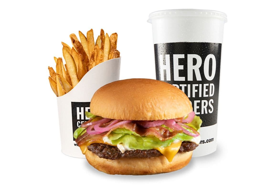 Korean BBQ Smashed Burger Combo