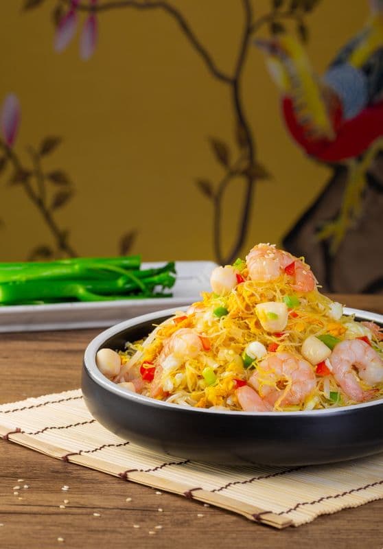 H5. House Seafood and Mixed Vegetable Fried Taiwanese Vermicelli