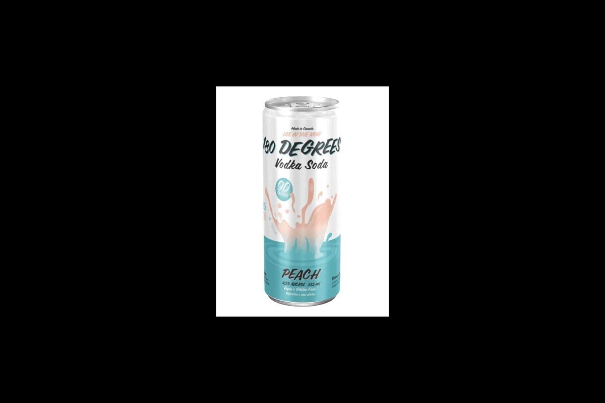 180 DEGREES VODKA PEACH - 6CANS (6*355ML) (6 x 6*355ML)