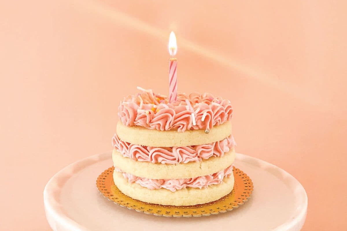 Sugar Cookie Birthday Cake