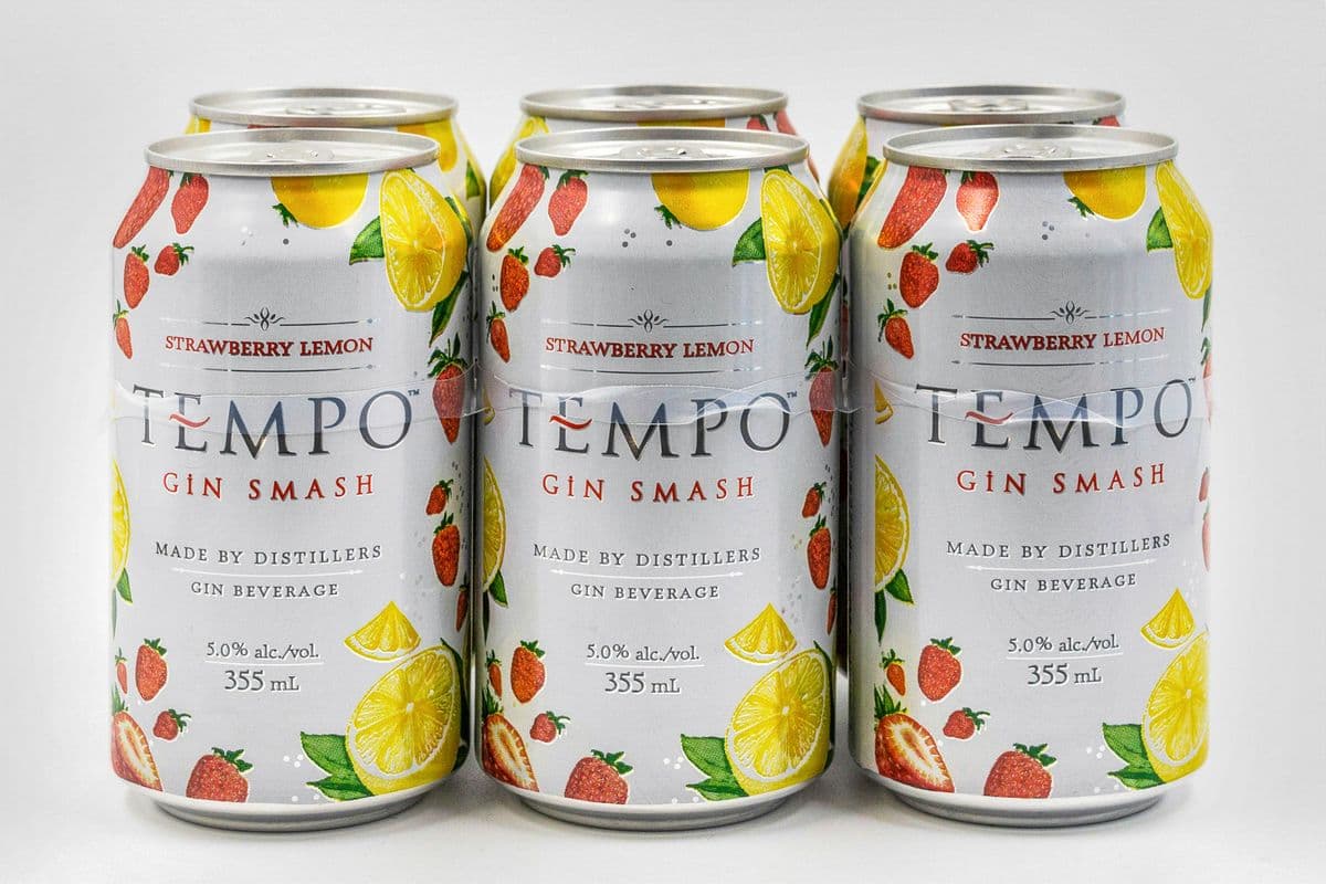Tempo Gin smash Strawberry Lemon (6 x 355 mL)