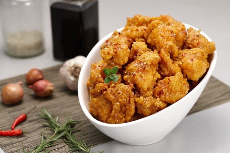 Soy Honey Garlic K-Popcorn Chicken
