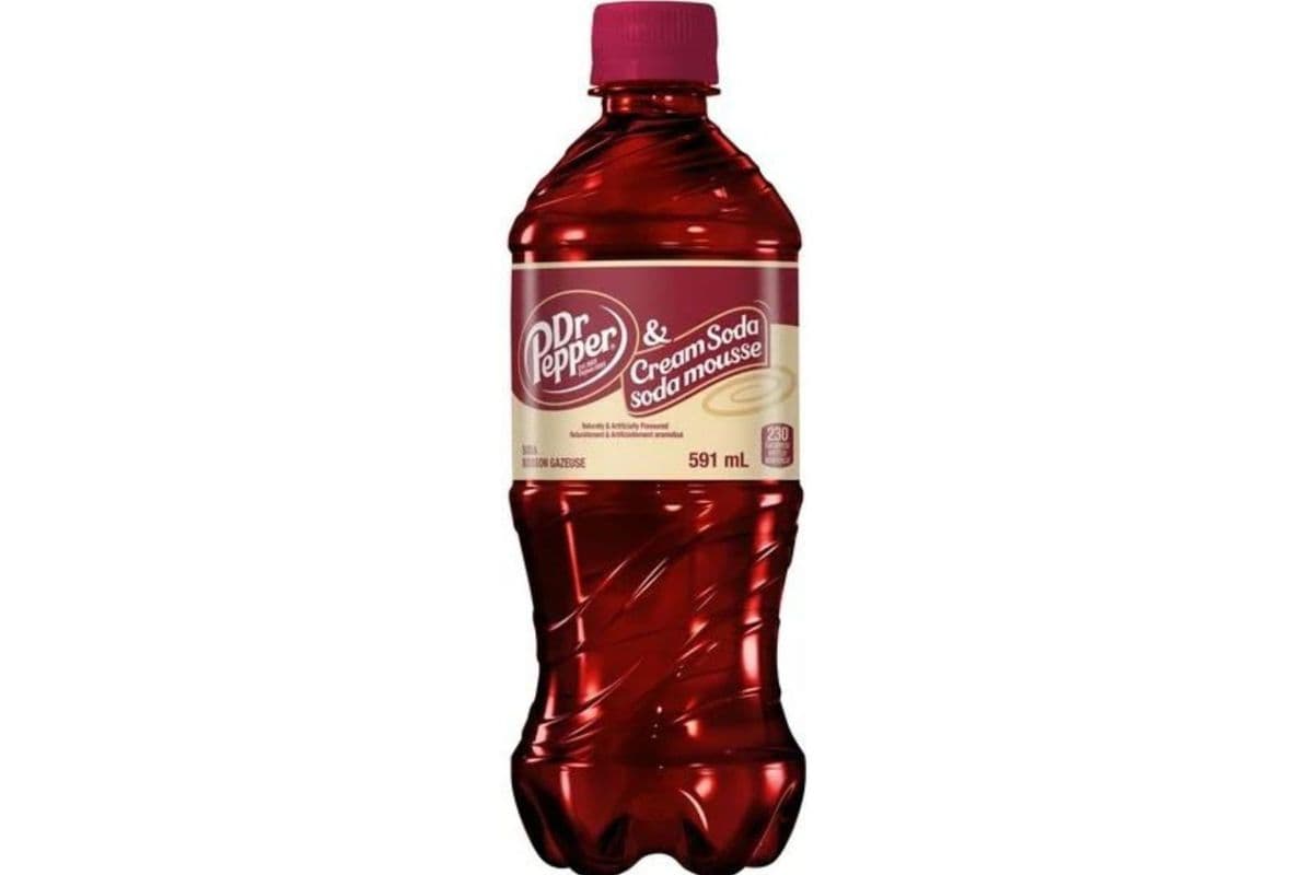 Dr Pepper & Cream Soda Bottle (591 mL)