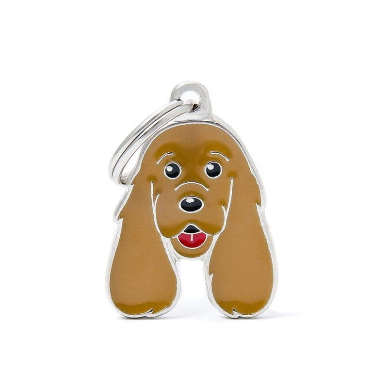 MyFamily Red Cocker Spaniel Engraved Tag