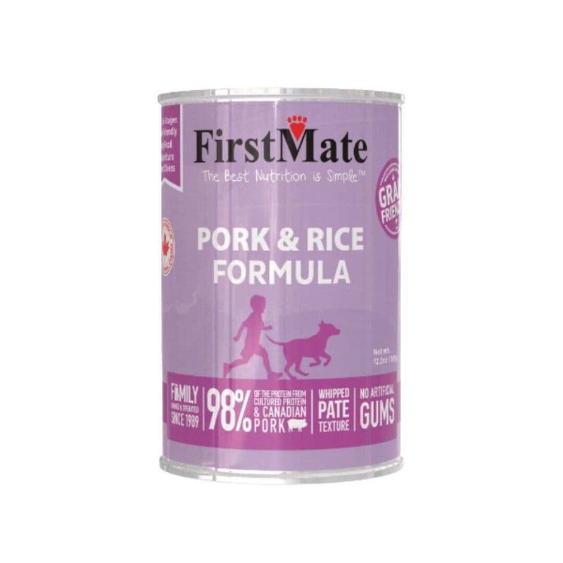 FirstMate Grain Friendly Pork With Rice Dog Can 345g