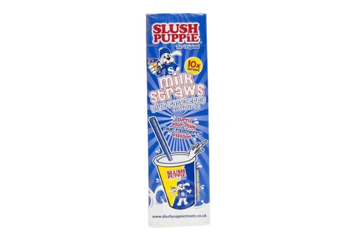 Slush Puppie Milk Straws Blue Raspberry (10 Pack)