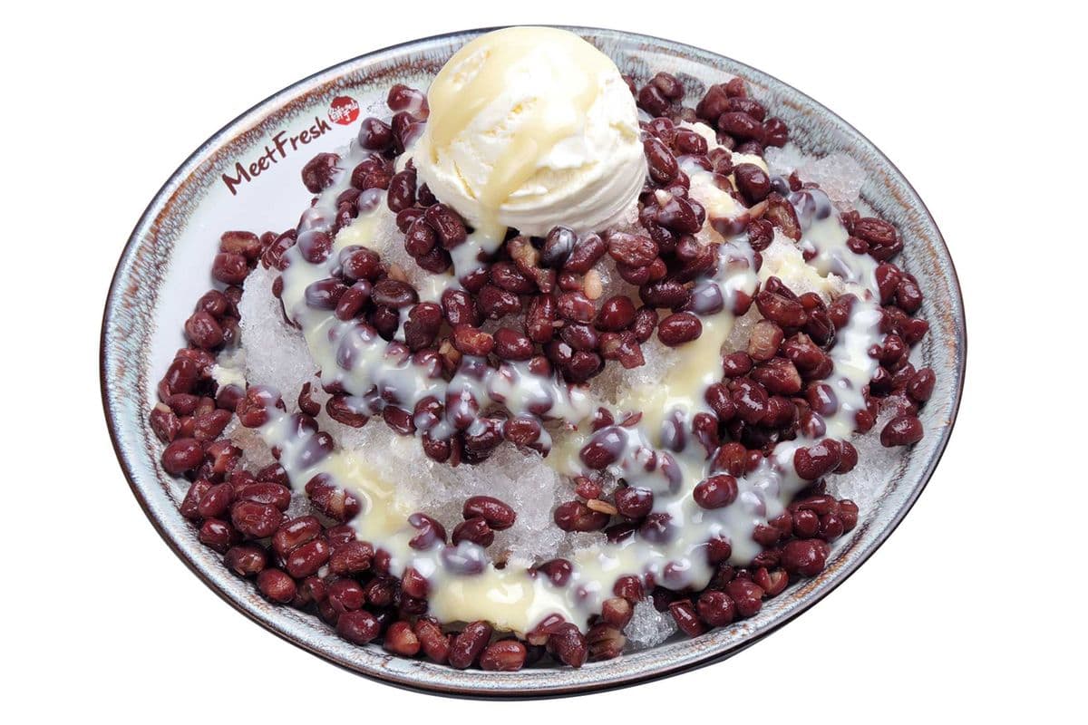 Red Bean Shaved Ice with Condensed Milk