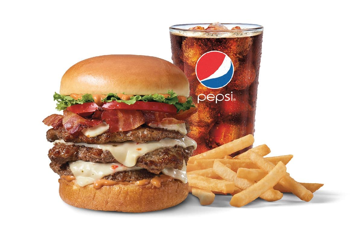 FlameThrower® Signature Stackburger 1/2 lb.* Triple Combo